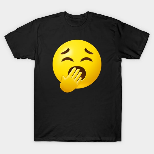 Yawning face emoji T-Shirt by Vilmos Varga